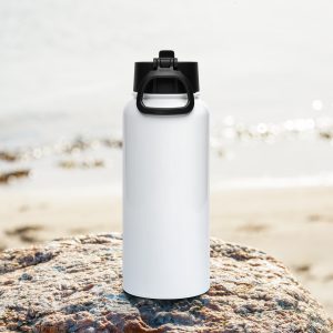 Filippi Stainless steel water bottle with a straw lid